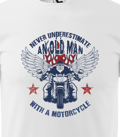 Tricou pentru motociclisti, bikeri, Old Man [1]