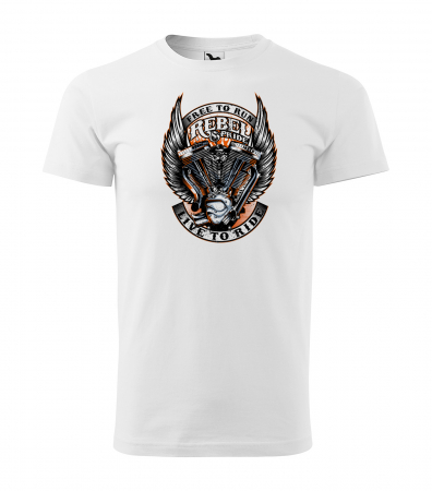 Tricouri motociclisti - Tricou pentru motociclisti, bikeri, Rebel Pride