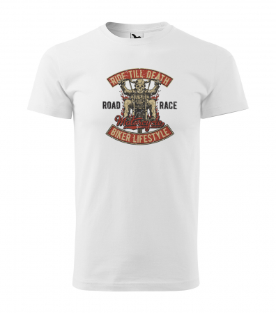 Tricouri motociclisti - Tricou pentru motociclisti, bikeri, Ride till death