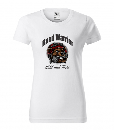 Tricouri motociclisti - Tricou pentru motociclisti, bikeri, Road Warrior Dog Free Spirit