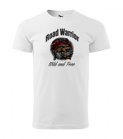Tricouri motociclisti - Tricou pentru motociclisti, bikeri, Road Warrior Dog Free Spirit