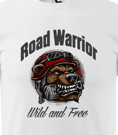 Tricou pentru motociclisti, bikeri, Road Warrior Dog Free Spirit [1]