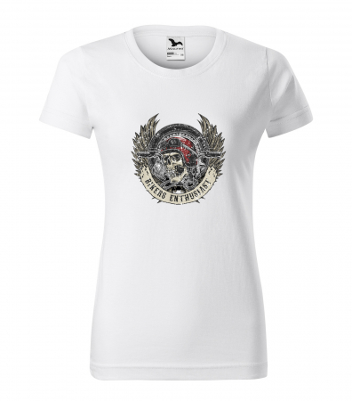 Tricouri motociclisti - Tricou pentru motociclisti, bikeri, Skull Biker Enthusiast