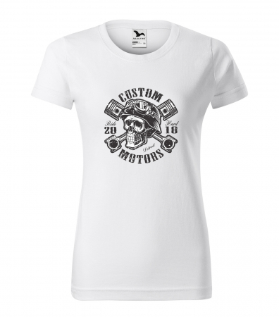 Tricouri motociclisti - Tricou pentru motociclisti, bikeri, Skull Helmet Garage