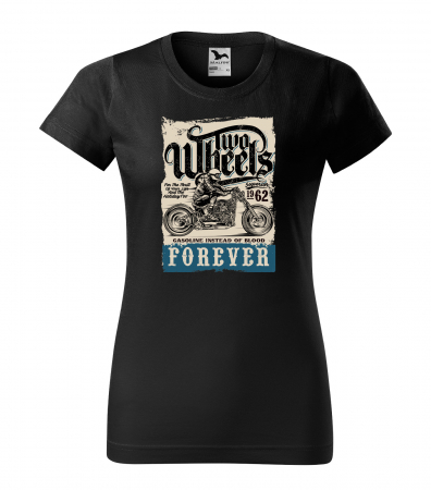Tricouri motociclisti - Tricou pentru motociclisti, bikeri, Two Wheels Forever