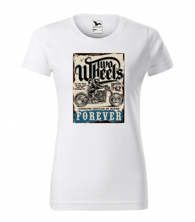 Tricouri motociclisti - Tricou pentru motociclisti, bikeri, Two Wheels Forever