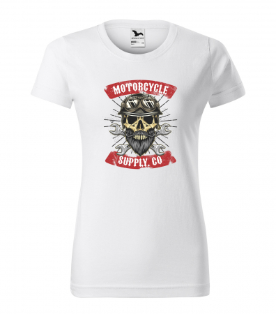 Tricouri motociclisti - Tricou pentru motociclisti, bikeri, Vintage Skull