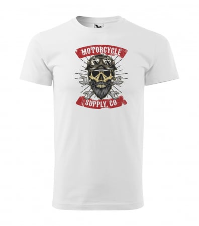 Tricouri motociclisti - Tricou pentru motociclisti, bikeri, Vintage Skull