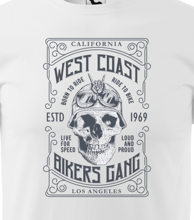 Tricou pentru motociclisti, bikeri, West Coast Bikers [1]