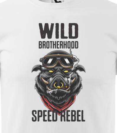 Tricou pentru motociclisti, bikeri, Wild Brotherhood Speed Rebel [1]