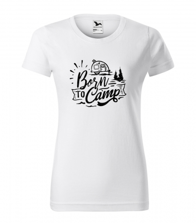 Tricouri drumetii - Tricou pentru pasionatii de drumetii/aventura, idee de cadou, Born To Camp
