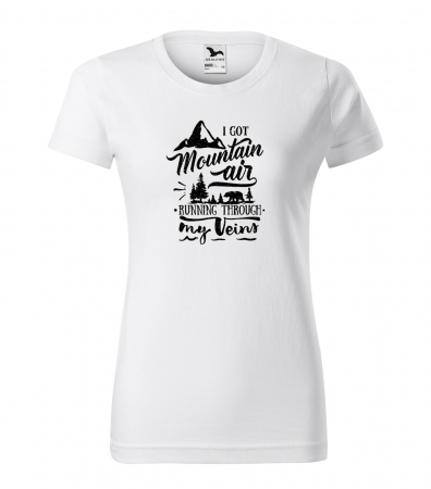 Tricouri drumetii - Tricou pentru pasionatii de drumetii/aventura, idee de cadou, I Got Mountain Air Running Through My Veins
