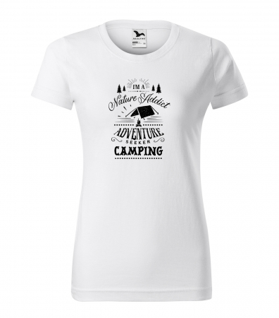 Tricouri drumetii - Tricou pentru pasionatii de drumetii/aventura, idee de cadou, Im A Nature Addict, Adventure Seeker