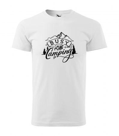 Tricouri drumetii - Tricou pentru pasionatii de drumetii/aventura, idee de cadou, Im Busy Camping