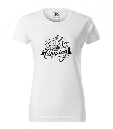 Tricouri drumetii - Tricou pentru pasionatii de drumetii/aventura, idee de cadou, Im Busy Camping