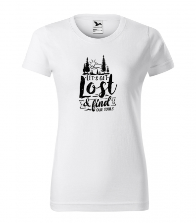 Tricouri drumetii - Tricou pentru pasionatii de drumetii/aventura, idee de cadou, Lets Get Lost And Find Our Souls
