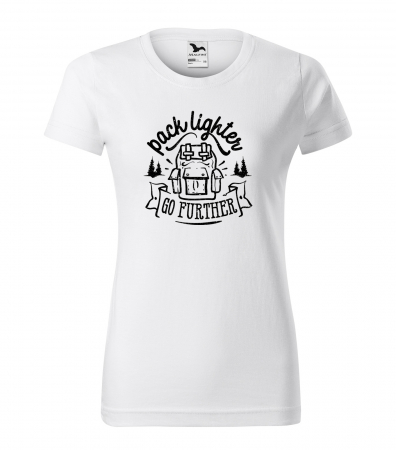 Tricouri drumetii - Tricou pentru pasionatii de drumetii/aventura, idee de cadou, Pack Lighter. Go Further