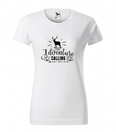 Tricouri drumetii - Tricou pentru pasionatii de drumetii/aventura, idee de cadou, The Wild Adventure Is Calling Me