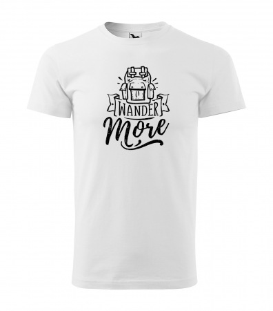 Tricouri drumetii - Tricou pentru pasionatii de drumetii/aventura, idee de cadou, Wander More
