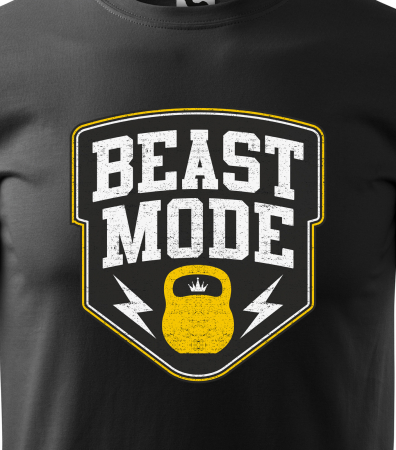 Tricou pentru pasionatii de fitness/sala de forta, Beast Mode ON [1]