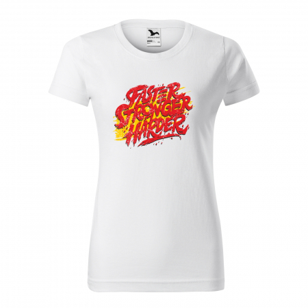 Tricouri fitness/sala de forta - Tricou pentru pasionatii de fitness/sala de forta, Faster Stronger Harder