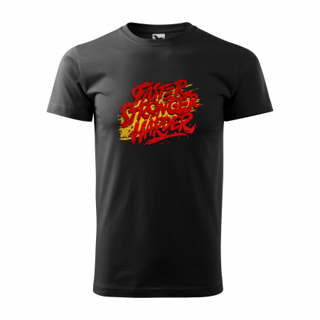 Tricouri fitness/sala de forta - Tricou pentru pasionatii de fitness/sala de forta, Faster Stronger Harder