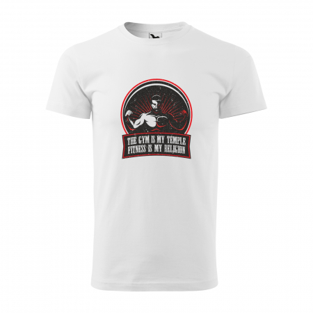 Tricouri sport/fitness - Tricou pentru pasionatii de fitness/sala de forta, Fitness is my Religion