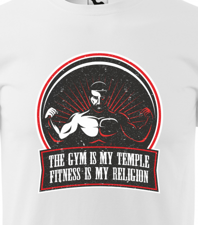 Tricou pentru pasionatii de fitness/sala de forta, Fitness is my Religion [1]