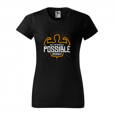 Tricouri fitness/sala de forta - Tricou pentru pasionatii de fitness/sala de forta, Make the Impossible Possible Crossfit