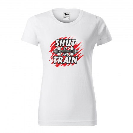 Tricouri fitness/sala de forta - Tricou pentru pasionatii de fitness/sala de forta, Shut Up and Train