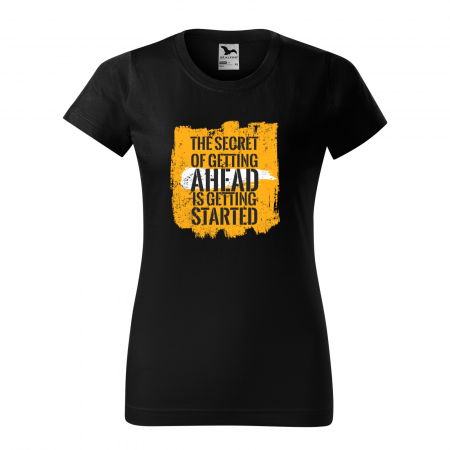 Tricouri fitness/sala de forta - Tricou pentru pasionatii de fitness/sala de forta, The Secret of Getting Ahead