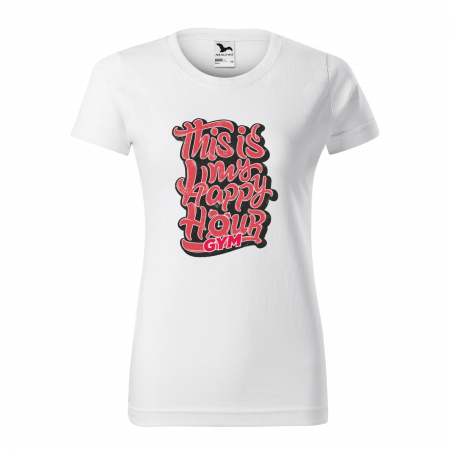 Tricouri fitness/sala de forta - Tricou pentru pasionatii de fitness/sala de forta, This My Happy Hour