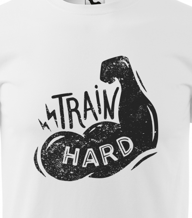 Tricou pentru pasionatii de fitness/sala de forta, Train Hard Arm Muscles [1]