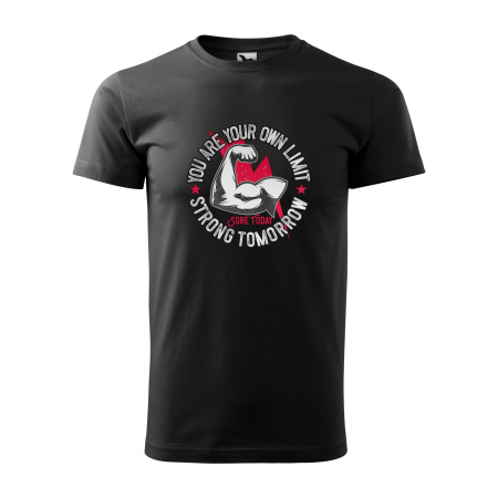 Tricouri sport/fitness - Tricou pentru pasionatii de fitness/sala de forta, You are Your Own Limit