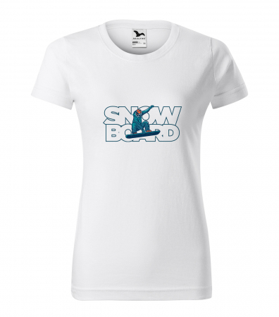 Tricouri snowboard - Tricou pentru pasionatii de snowboard, cadoul perfect, Blue Snowboard Rider