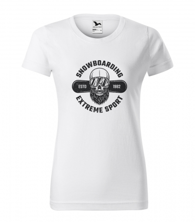 Tricouri snowboard - Tricou pentru pasionatii de snowboard, cadoul perfect, Extreme Bearded Rider