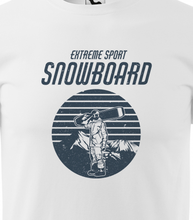 Tricou pentru pasionatii de snowboard, cadoul perfect, Extreme Rider Standing [1]