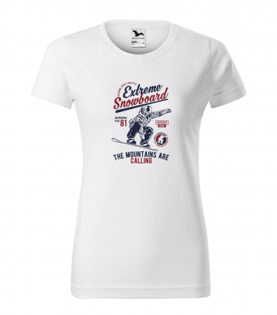 Tricouri snowboard - Tricou pentru pasionatii de snowboard, cadoul perfect, Extreme Snowboard The Mountains Are Calling