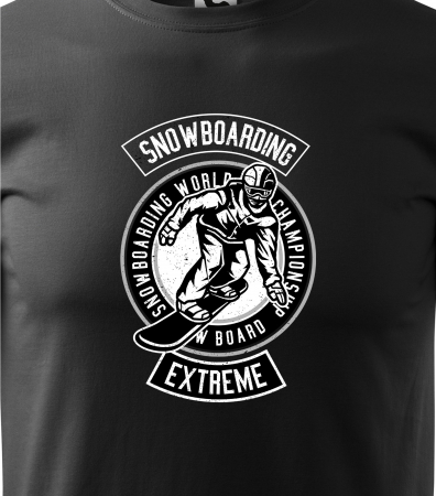 Tricou pentru pasionatii de snowboard, cadoul perfect, Extreme Snowboarding World Championship [1]
