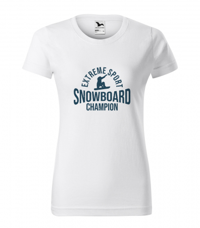Tricouri snowboard - Tricou pentru pasionatii de snowboard, cadoul perfect, Extreme Sport Snowboard Champion