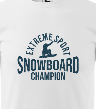 Tricou pentru pasionatii de snowboard, cadoul perfect, Extreme Sport Snowboard Champion [1]