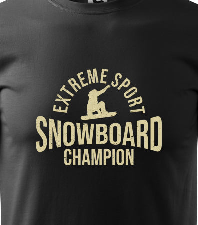 Tricou pentru pasionatii de snowboard, cadoul perfect, Extreme Sport Snowboard Champion [1]
