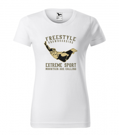 Tricouri snowboard - Tricou pentru pasionatii de snowboard, cadoul perfect, FreeStyle Snowboarding Extreme Mountain Sport