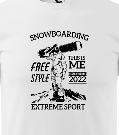 Tricou pentru pasionatii de snowboard, cadoul perfect, FreeStyle This is Me 2022 [1]