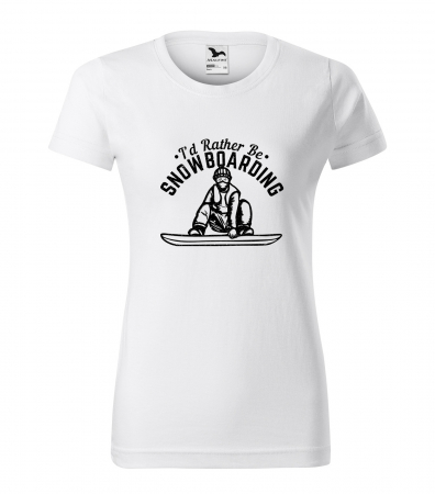 Tricouri snowboard - Tricou pentru pasionatii de snowboard, cadoul perfect, Id Rather be Snowboarding