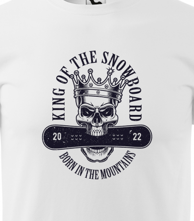 Tricou pentru pasionatii de snowboard, cadoul perfect, King of the Snowboard [1]