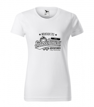 Tricouri snowboard - Tricou pentru pasionatii de snowboard, cadoul perfect, Mountain Style Snowboard Adventures