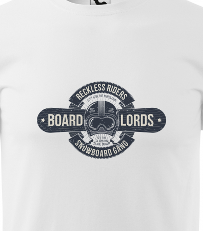Tricou pentru pasionatii de snowboard, cadoul perfect, Reckless Riders Board Lords [1]