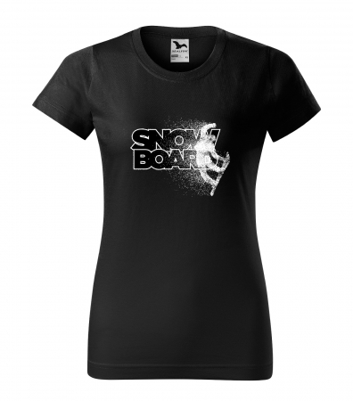 Tricouri snowboard - Tricou pentru pasionatii de snowboard, cadoul perfect, Rider Making a Jump
