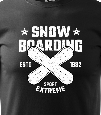 Tricou pentru pasionatii de snowboard, cadoul perfect, Snow Crossing Boards [1]